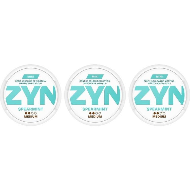 Bolsas Zyn Spearmint Medium 3 Unidades