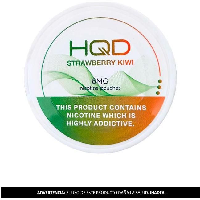 Bolsas De Nicotina Strawberry Kiwi Hqd 6Mg 1 Unidad