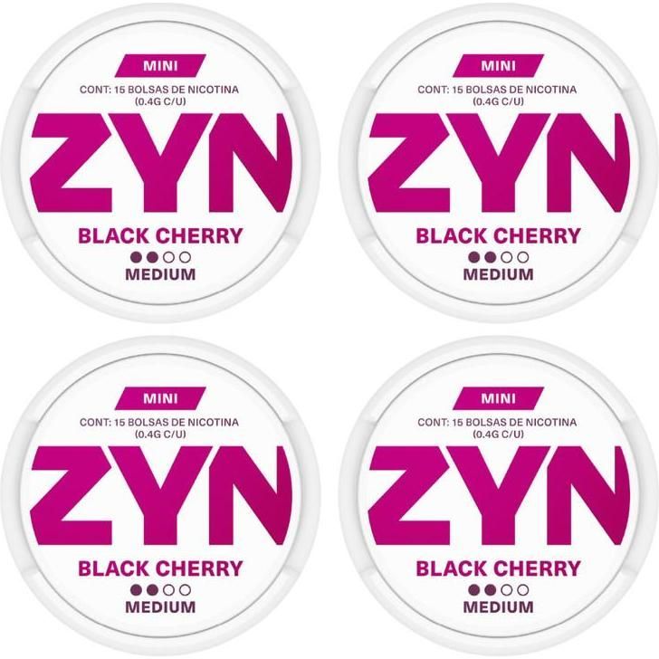 Bolsas Zyn Black Cherry Medium 4 Unidades