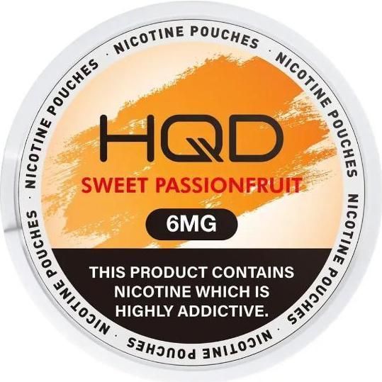Pouches Hqd Sweet Passionfruit 6 De Nicotina 1 Unidad