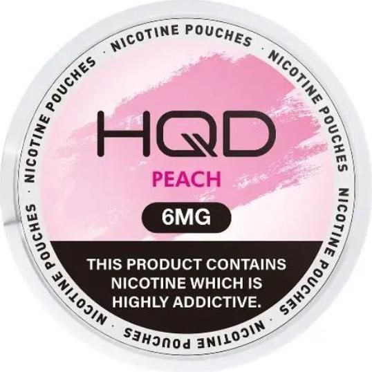 Pouches Hqd Sweet Peach 6 De Nicotina 1 Unidad