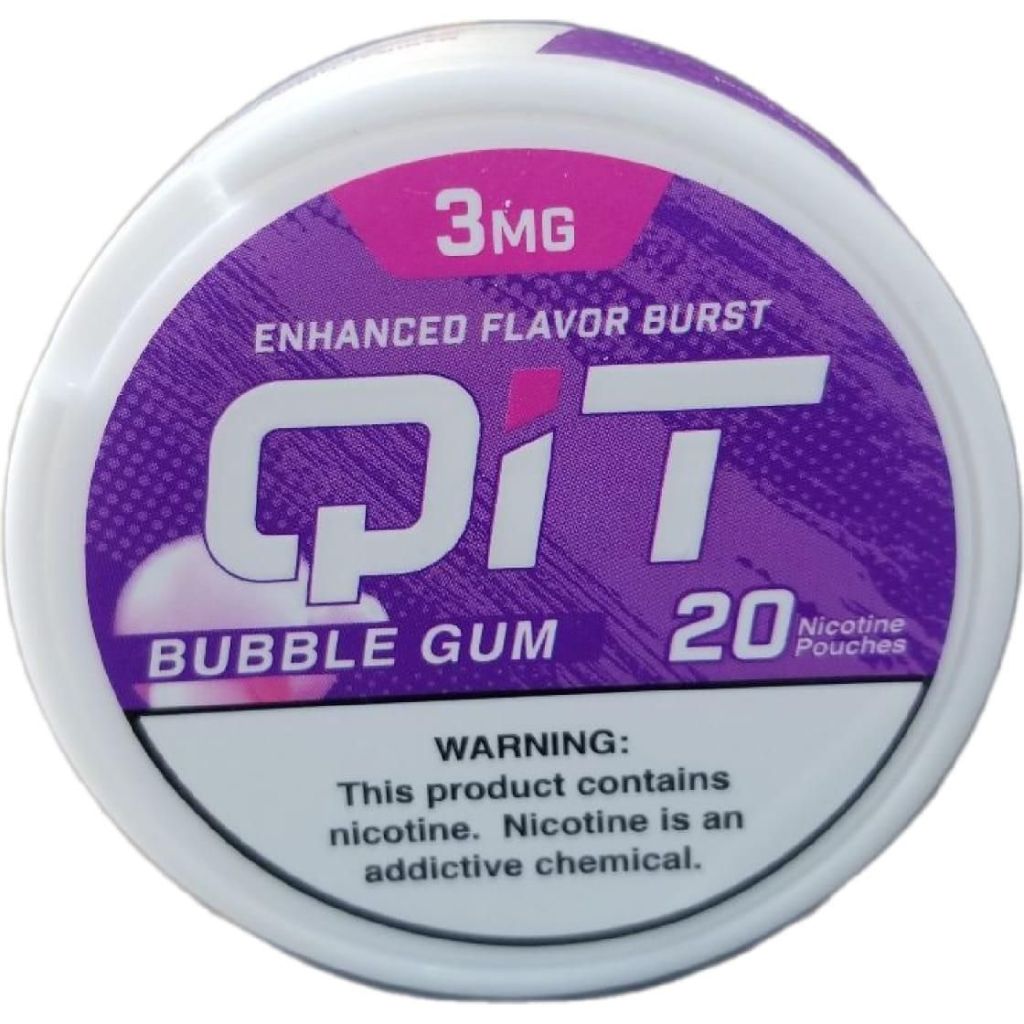 Pouches Qit Bubble Gum 3 De Nicotina 1 Unidad