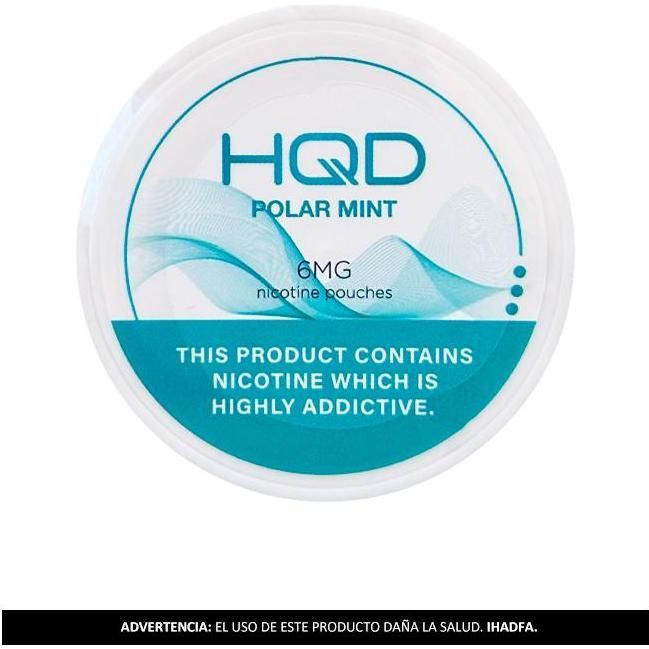 Bolsas De Nicotina Polar Mint Hqd 6 mg 1 Unidad