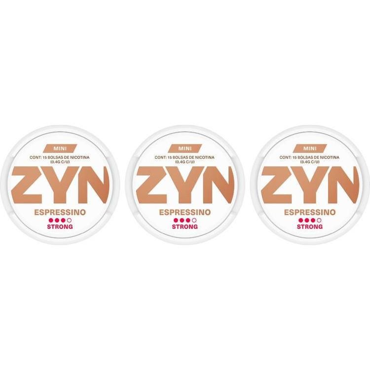 Bolsas Zyn Espressino Strong 3 Unidades